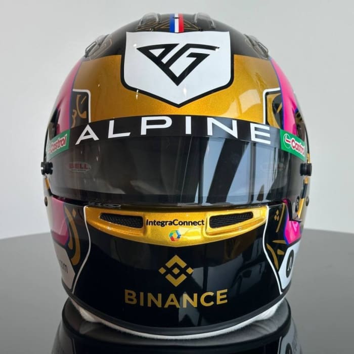 Pierre Gasly Abu Dhabi GP Helmet - Binance